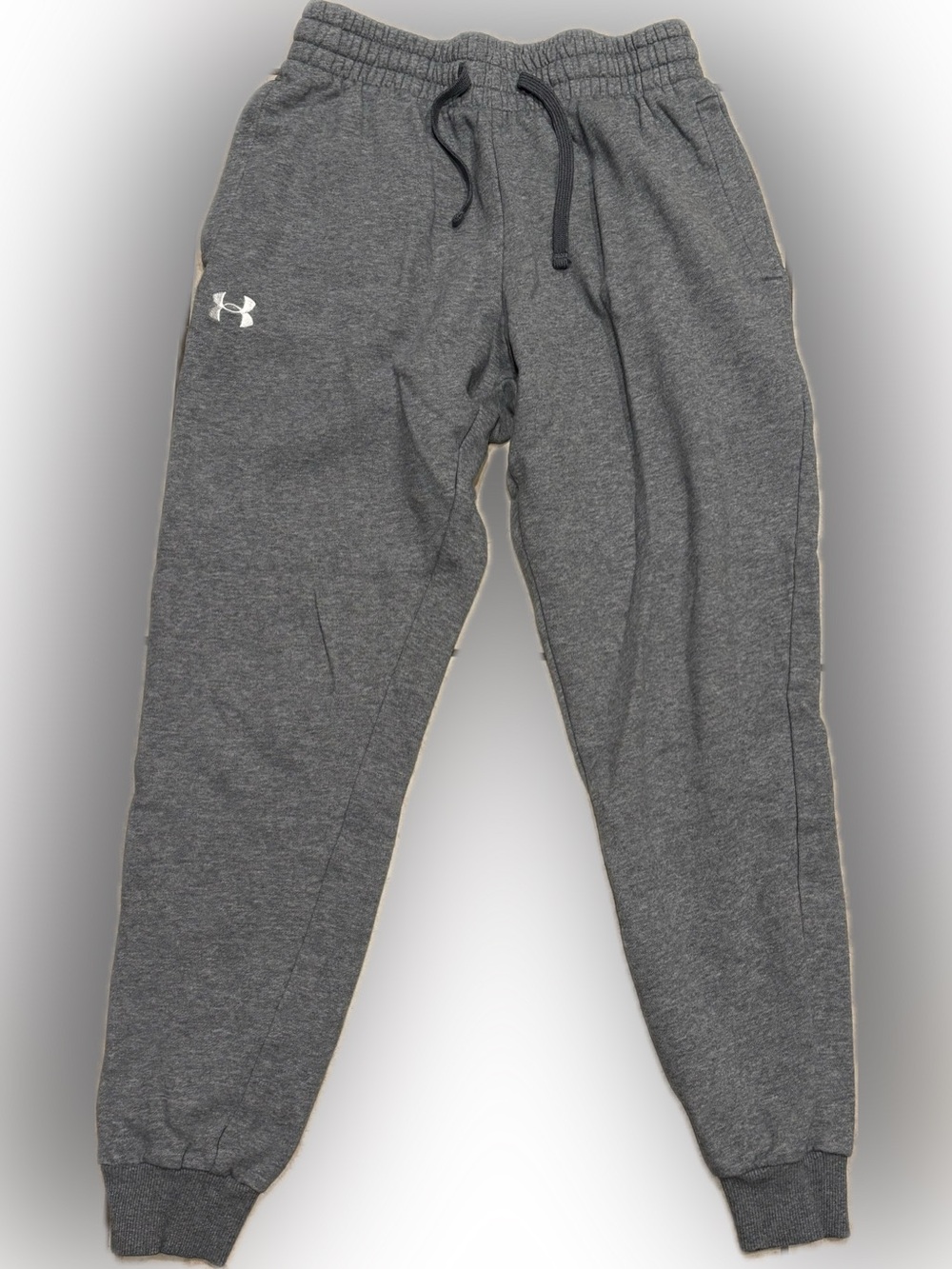 Under Armour Gray Fleece Jogger Sweatpants Men’s S/P Small Charcoal